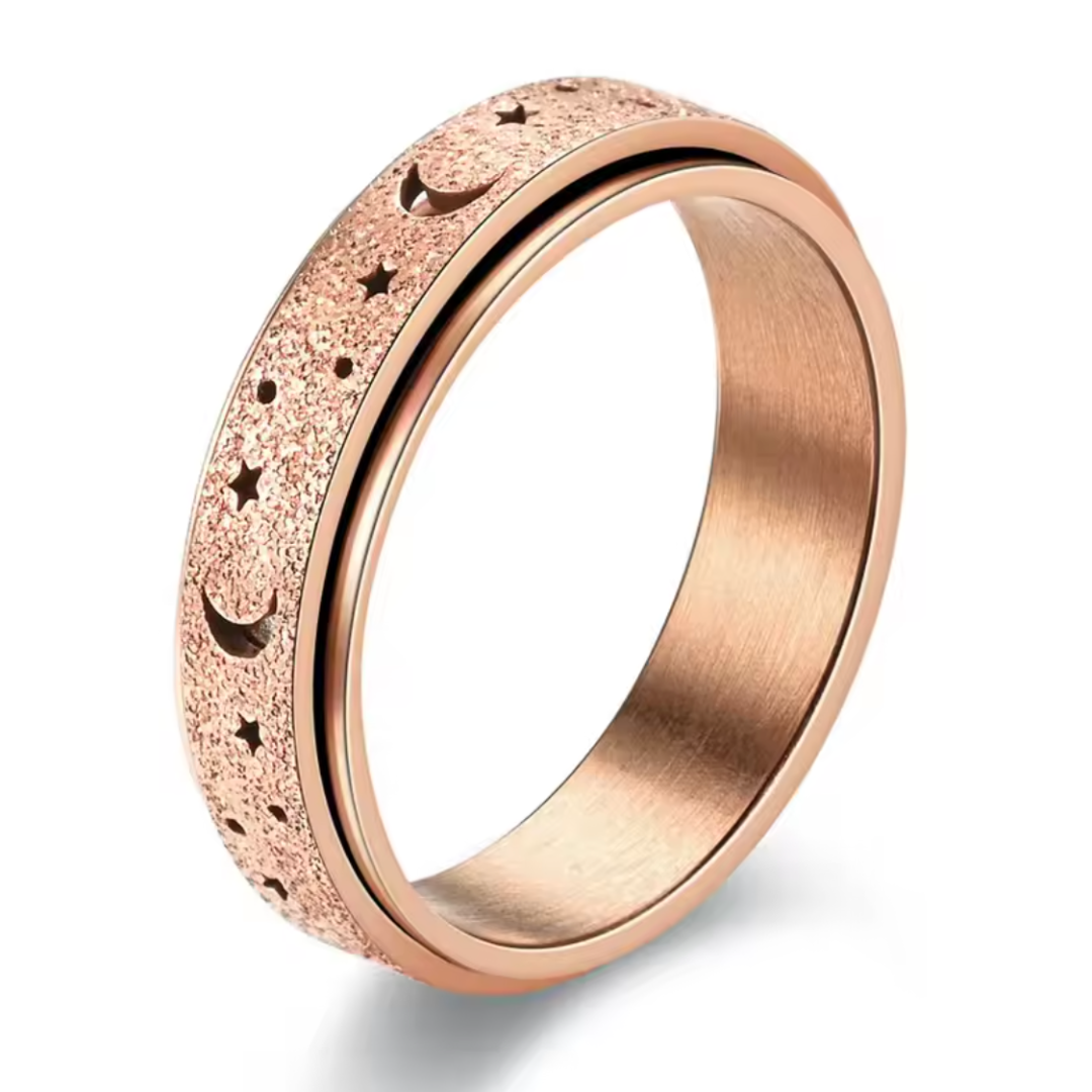Calm ring | fidget ring | anxiety ring | rosé goud