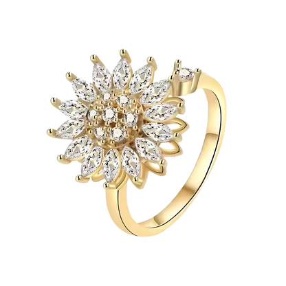 Calm ring | fidget ring | anxiety ring | goud | diamanten