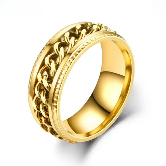 Calm ring | fidget ring | anxiety ring | goud