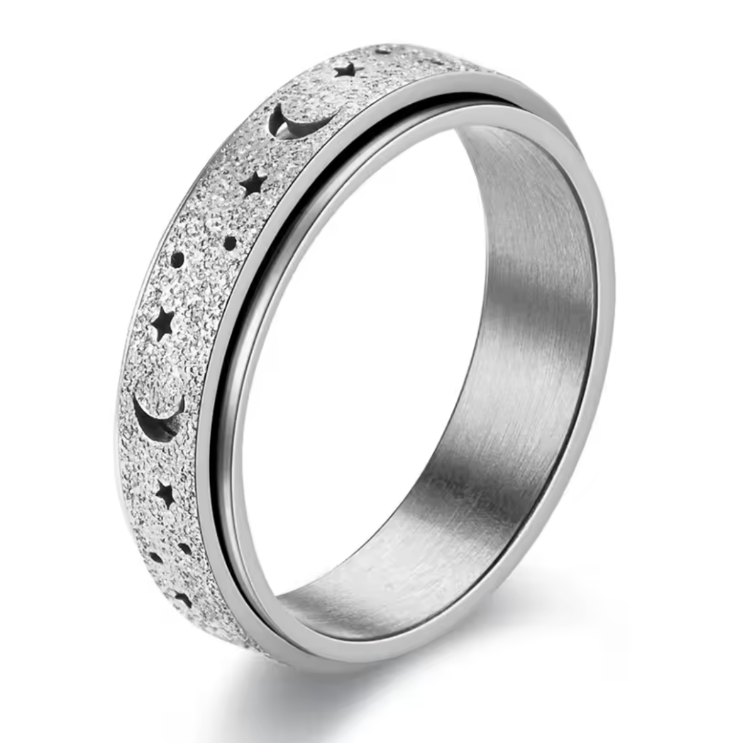 Calm ring | fidget ring | anxiety ring | zilver