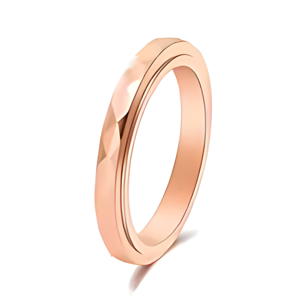 Calm ring | fidget ring | anxiety ring | rosé goud