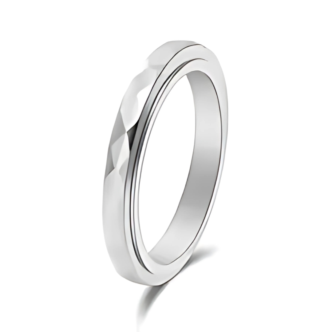 Calm ring | fidget ring | anxiety ring | zilver