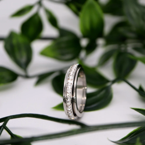 Calm ring | fidget ring | anxiety ring | zilver