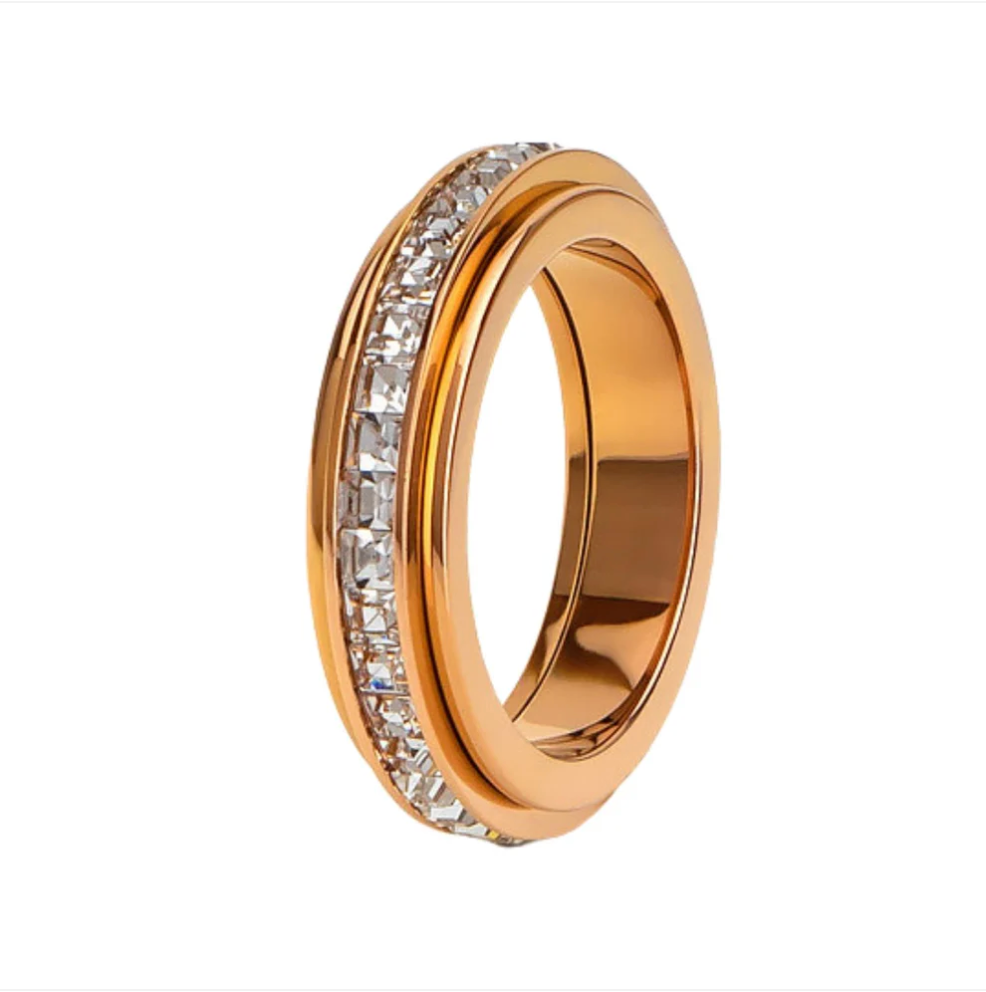 Calm ring | fidget ring | anxiety ring | rosé goud